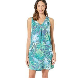 Tommy Bahama Shift Dress- Kayo Blossoms Chambray Shift Dress